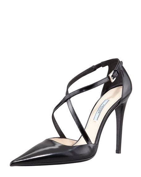 prada decollete verdi|Leather Pumps By Prada .